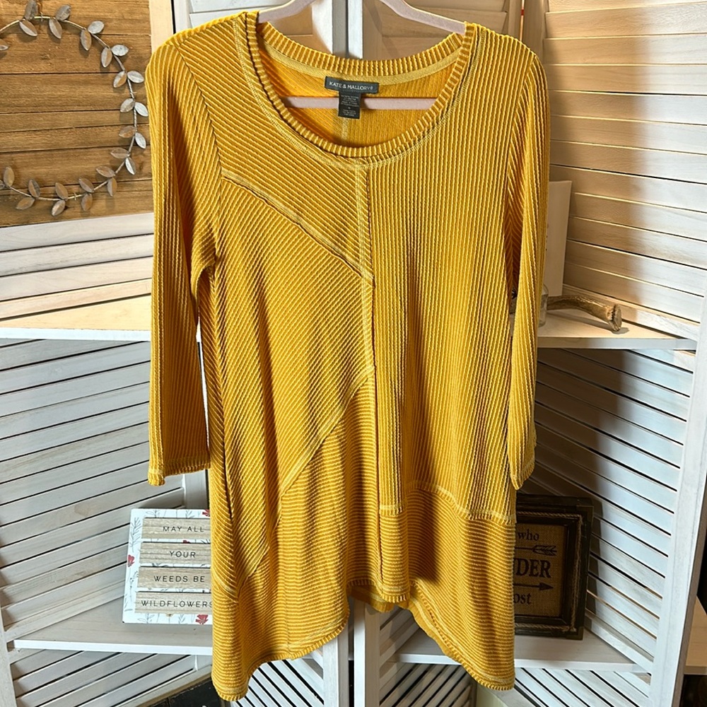 Kate and Mallory Mustard Blouse